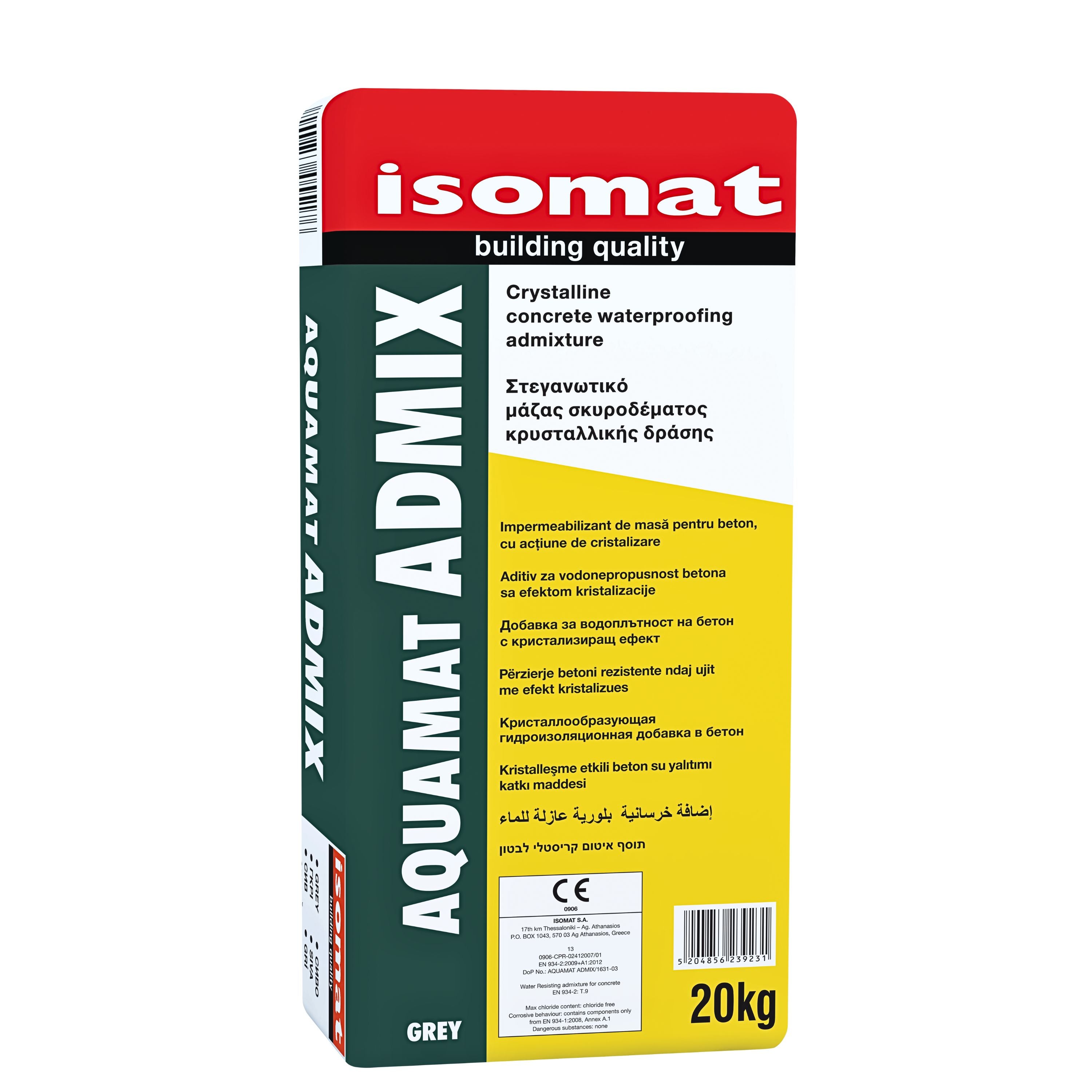 AQUAMAT-ADMIX Dichtungsmittel für Beton mit kristalliner Wirkung