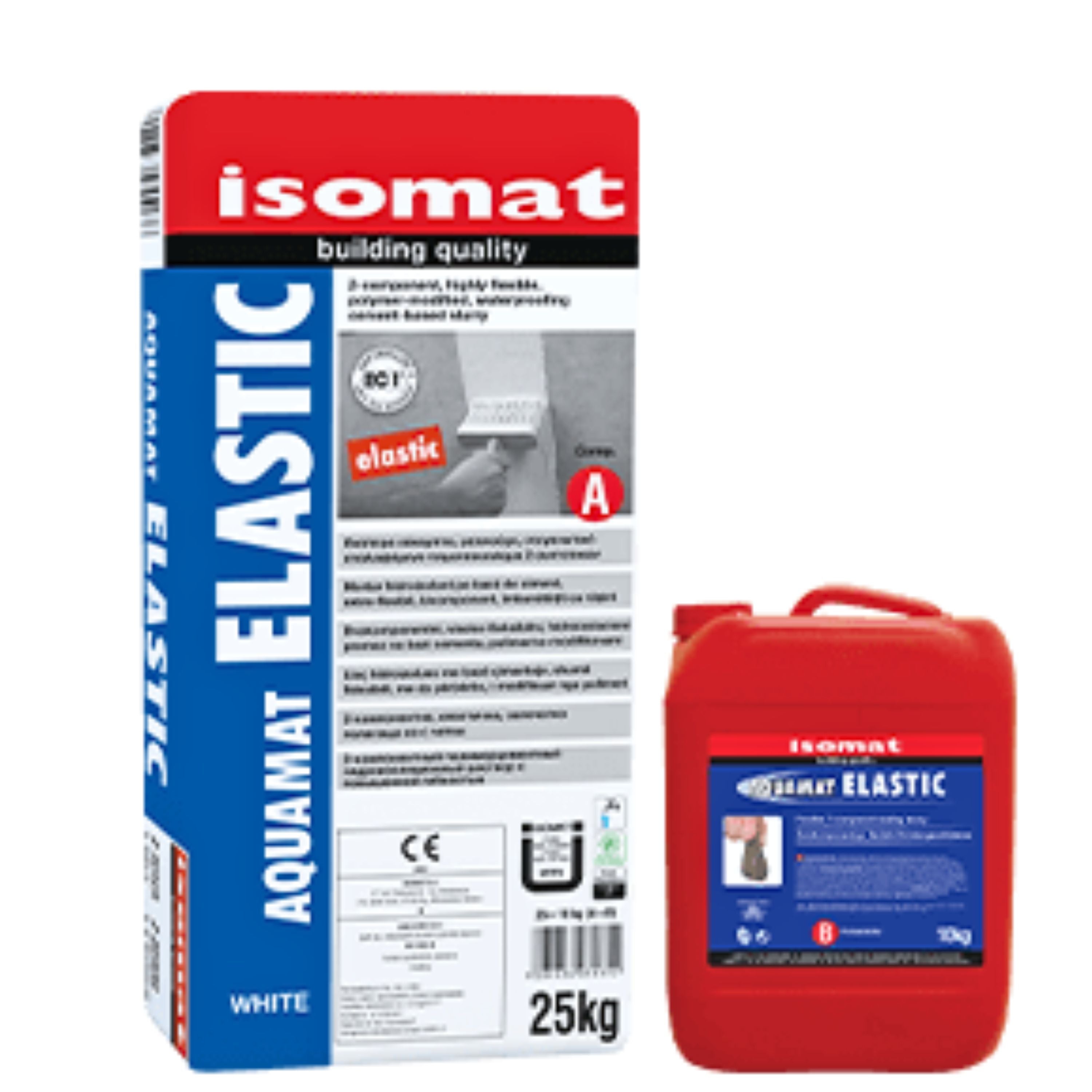 AQUAMAT-ELASTIC Flexible, zweikomponentige Dichtungsschlämme auf Zementbasis