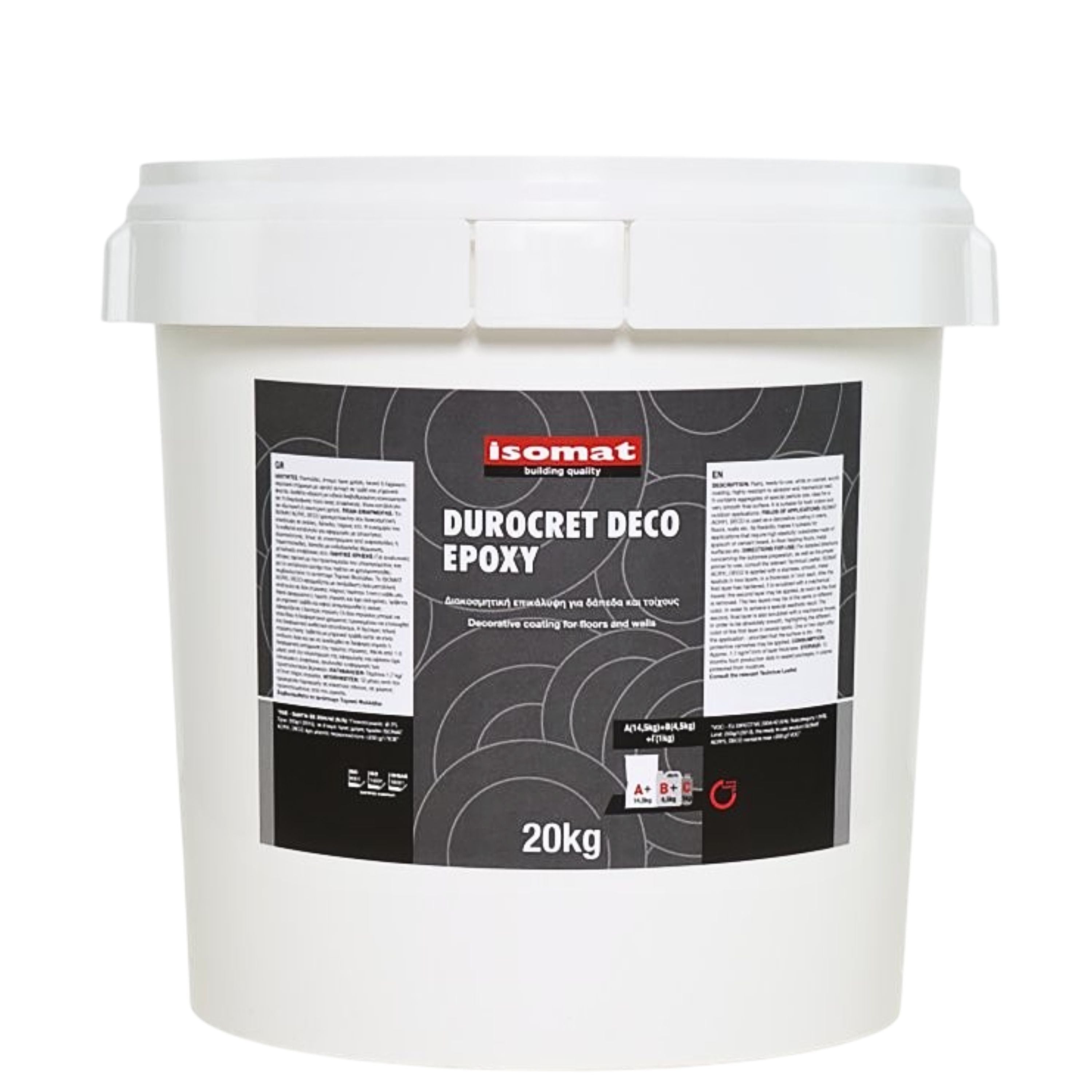 DUROCRET-DECO EPOXY Dreikomponentige Zement-Epoxi-Dekorspachtelmasse für Boden, Wand sowie für spezielle Einbauten