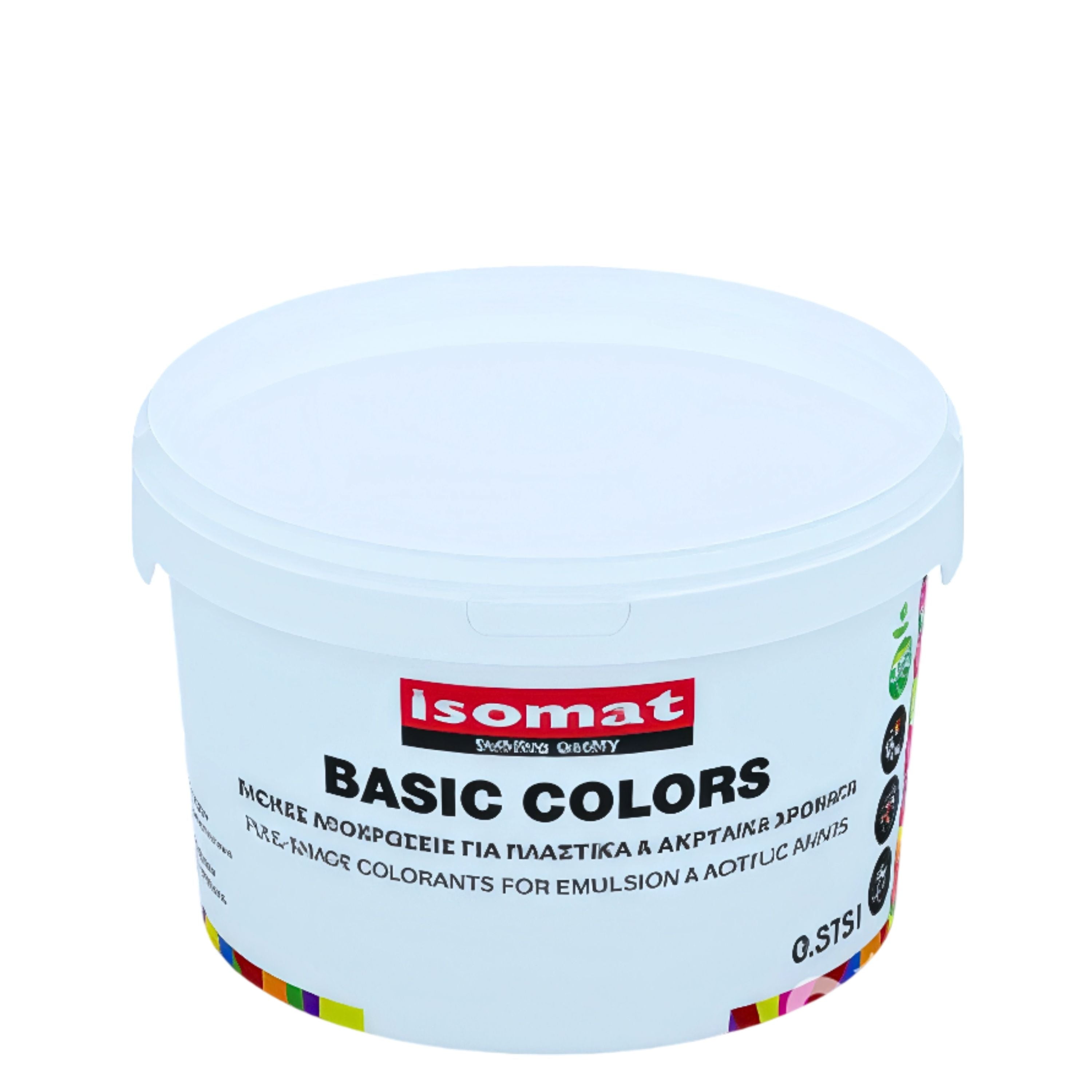 ISOMAT BASIC COLORS Hochwertige, matte Basis-Farbpasten für Dispersions- und Fassadenfarben