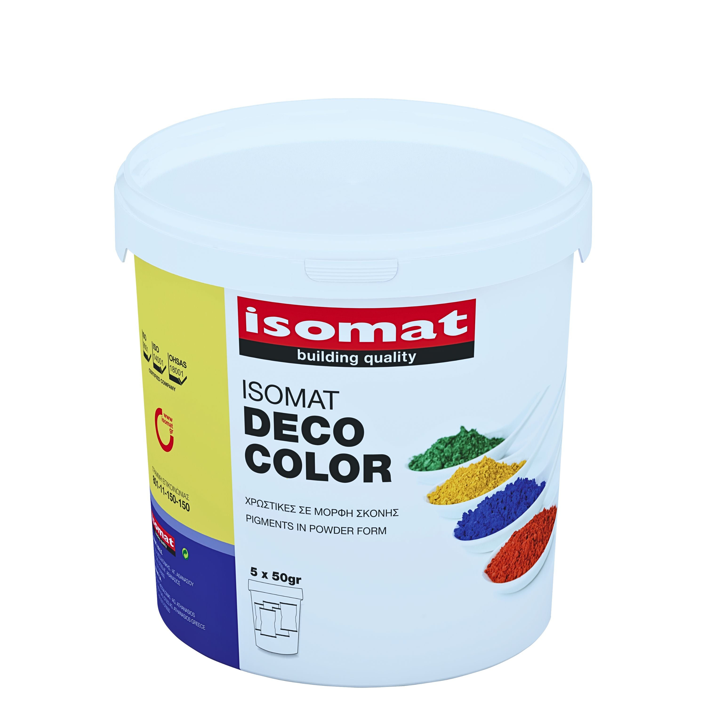 ISOMAT DECO-COLOR Hochwertige, anorganische Farbpigmente zur Einfärbung von Mörteln und Beton