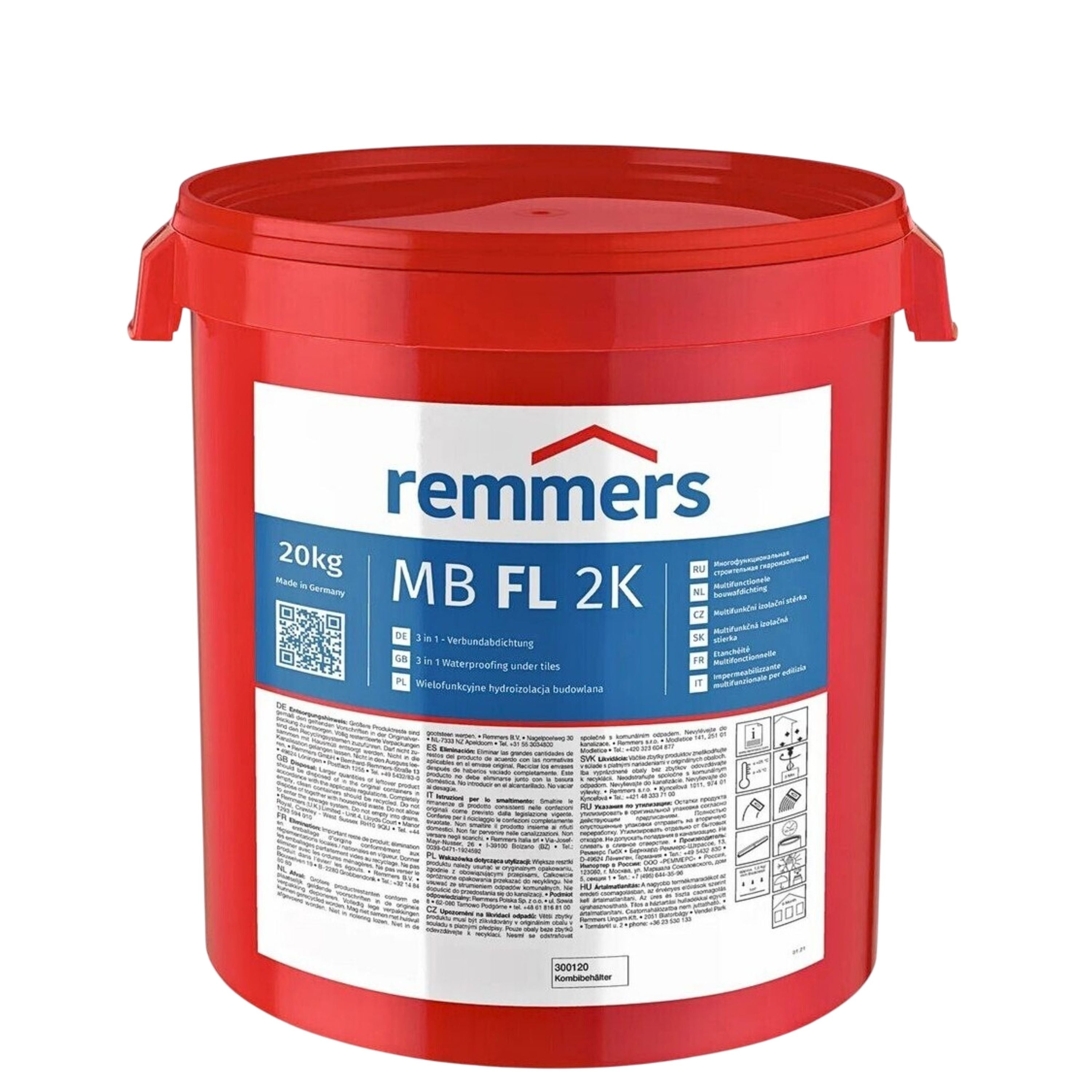 MB FL 2K 3 in 1 Verbundabdichtung Kombiniert die Anwendung als Abdichtung, Fliesenkleber und Fugenfüller in einem Material