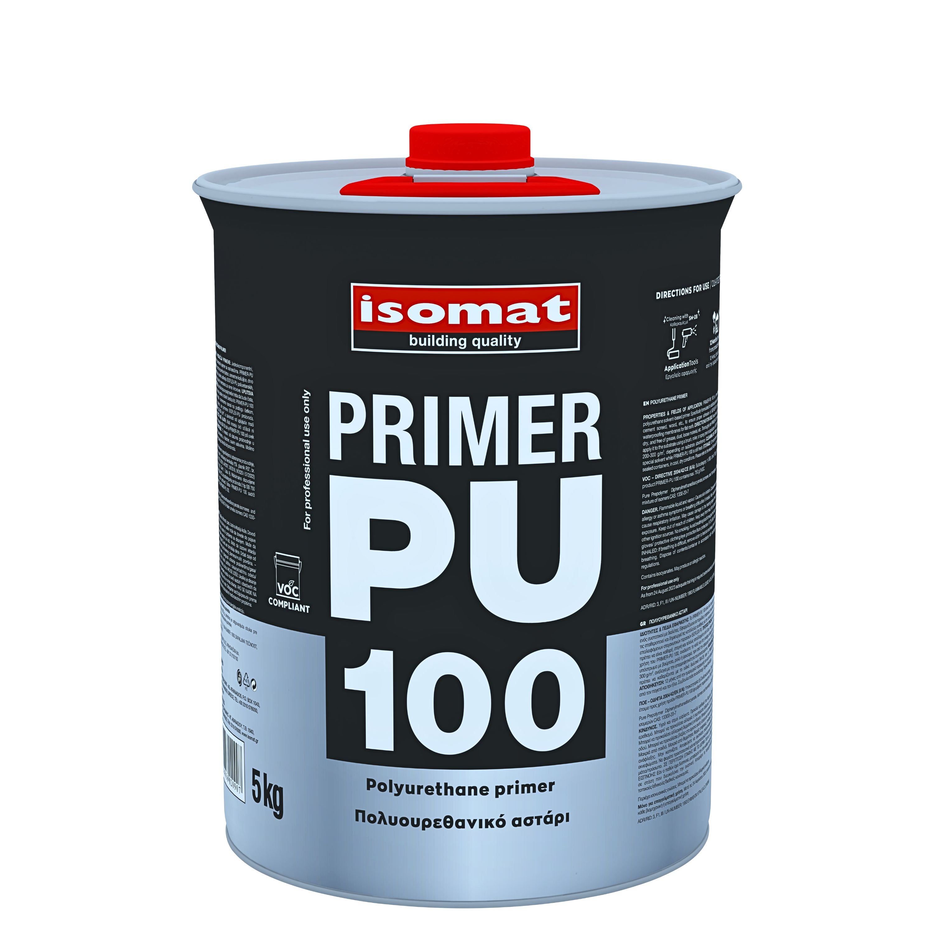 PRIMER-PU 100 Gebrauchsfertige, lösemittelhaltige, einkomponentige Grundierung auf Polyurethanbasis