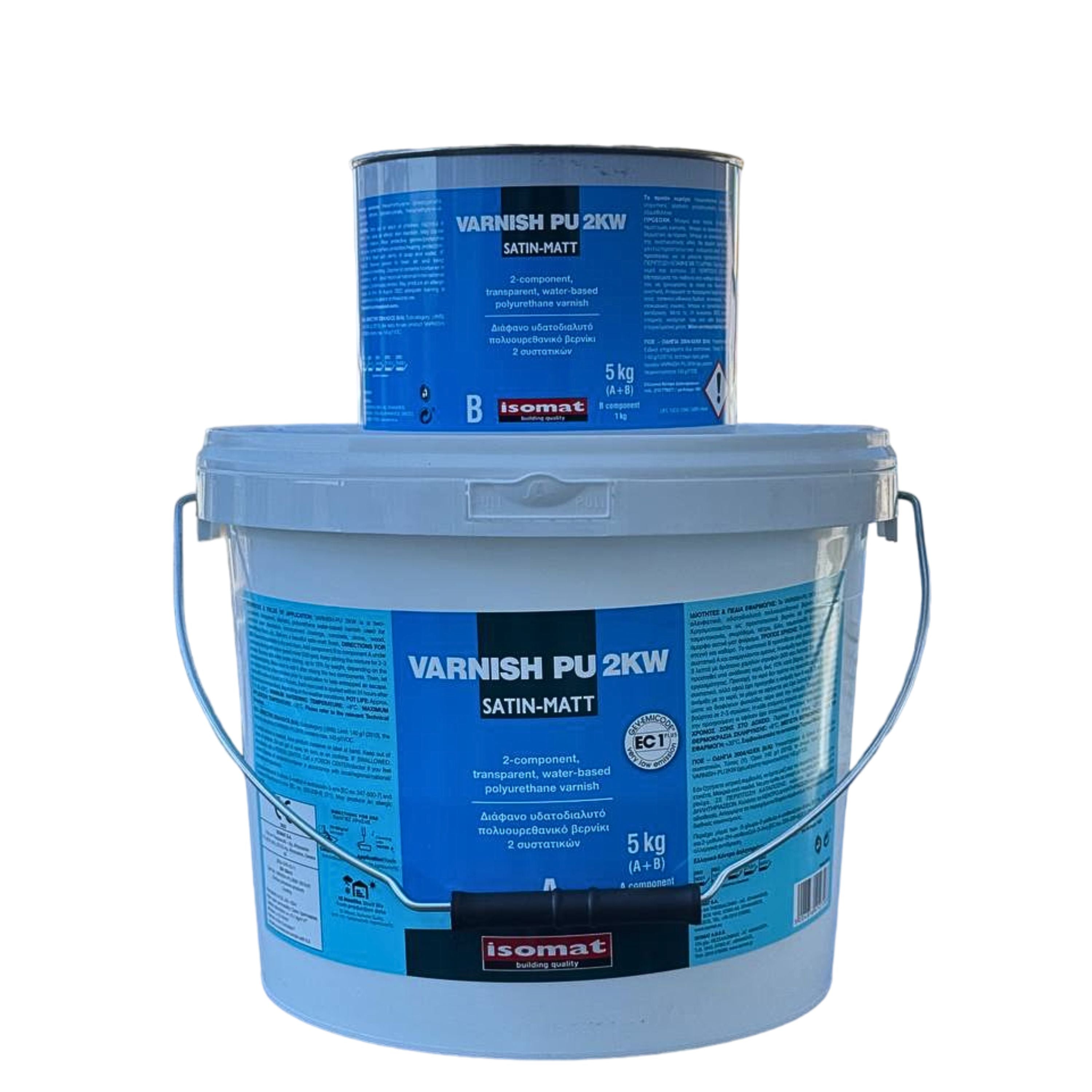 VARNISH-PU 2KW Transparente, wasseremulgierte, zweikomponentige Polyurethan-Versiegelung, seidenmatt