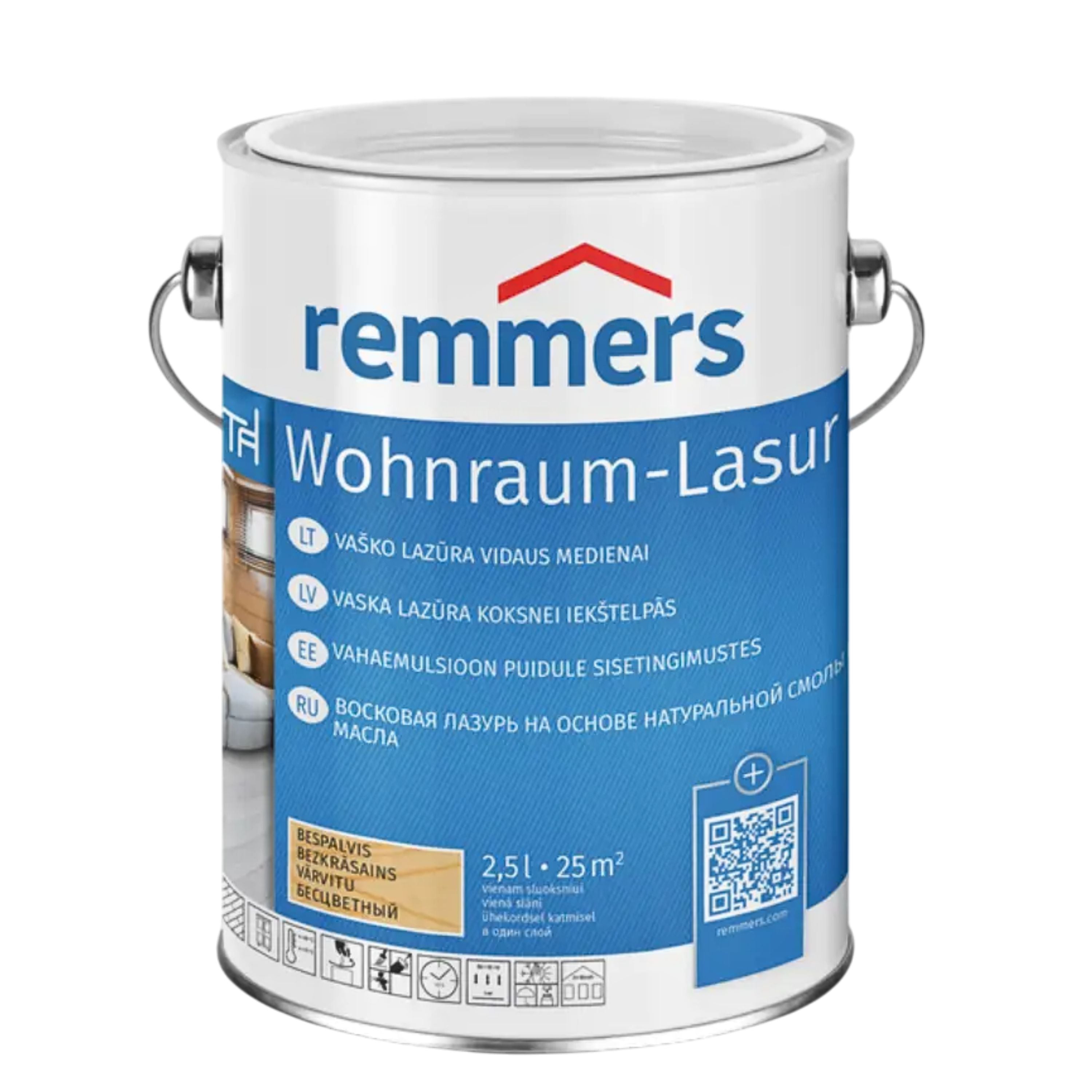 Wohnraum-Lasur Wachslasur auf Basis von Naturharz und Leinölfirnis