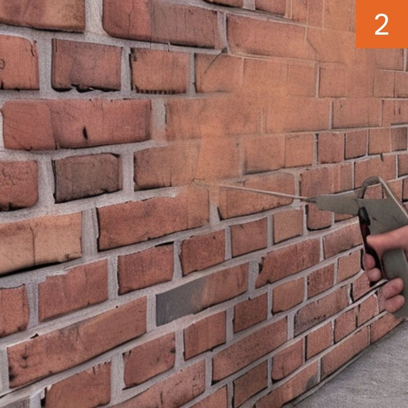 2. Reinigen der Löcher